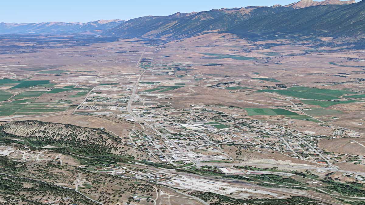aerial photo of Eureka Montana